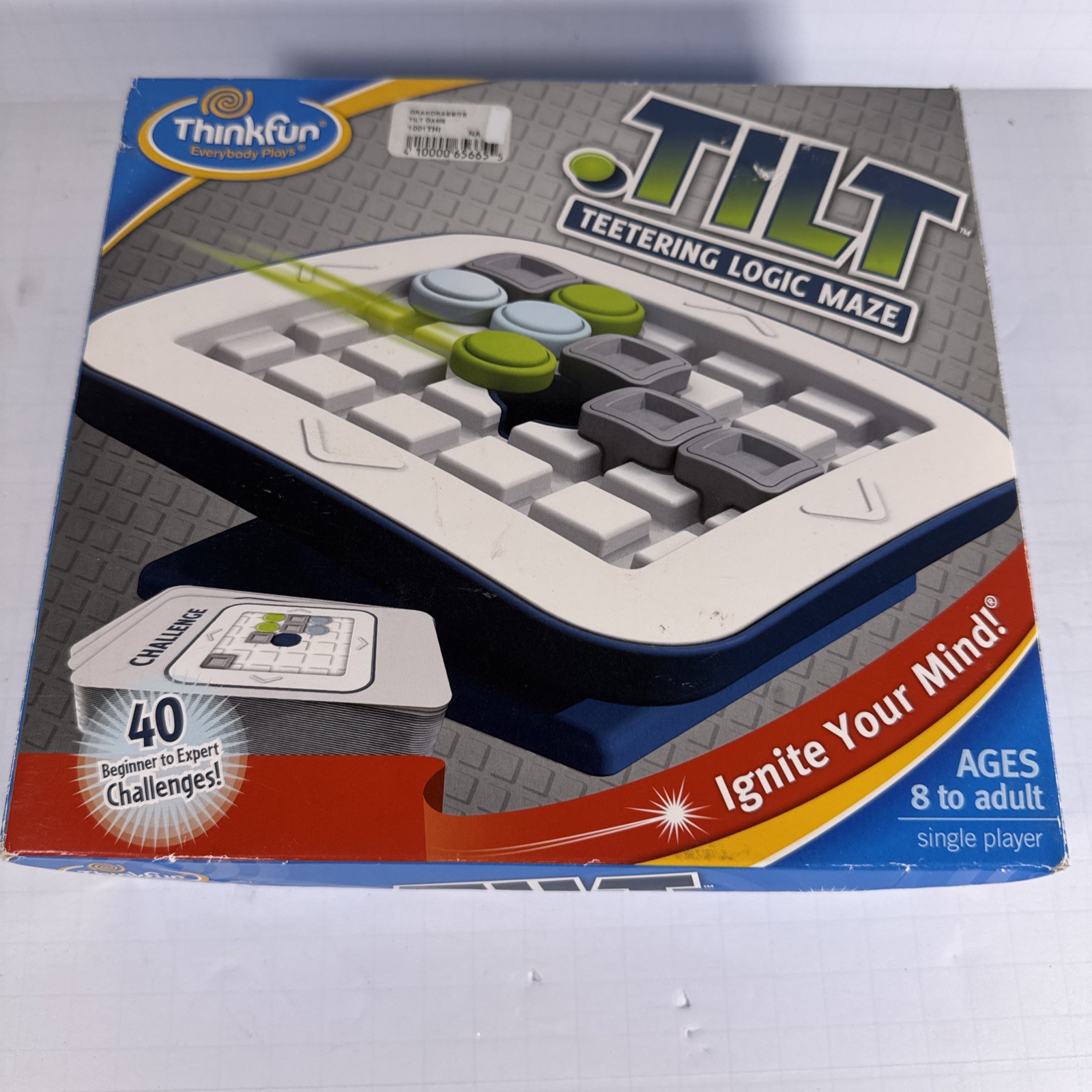 Thinkfun Tilt Teetering Logic Maze Game 2010 Think Fun Compl
