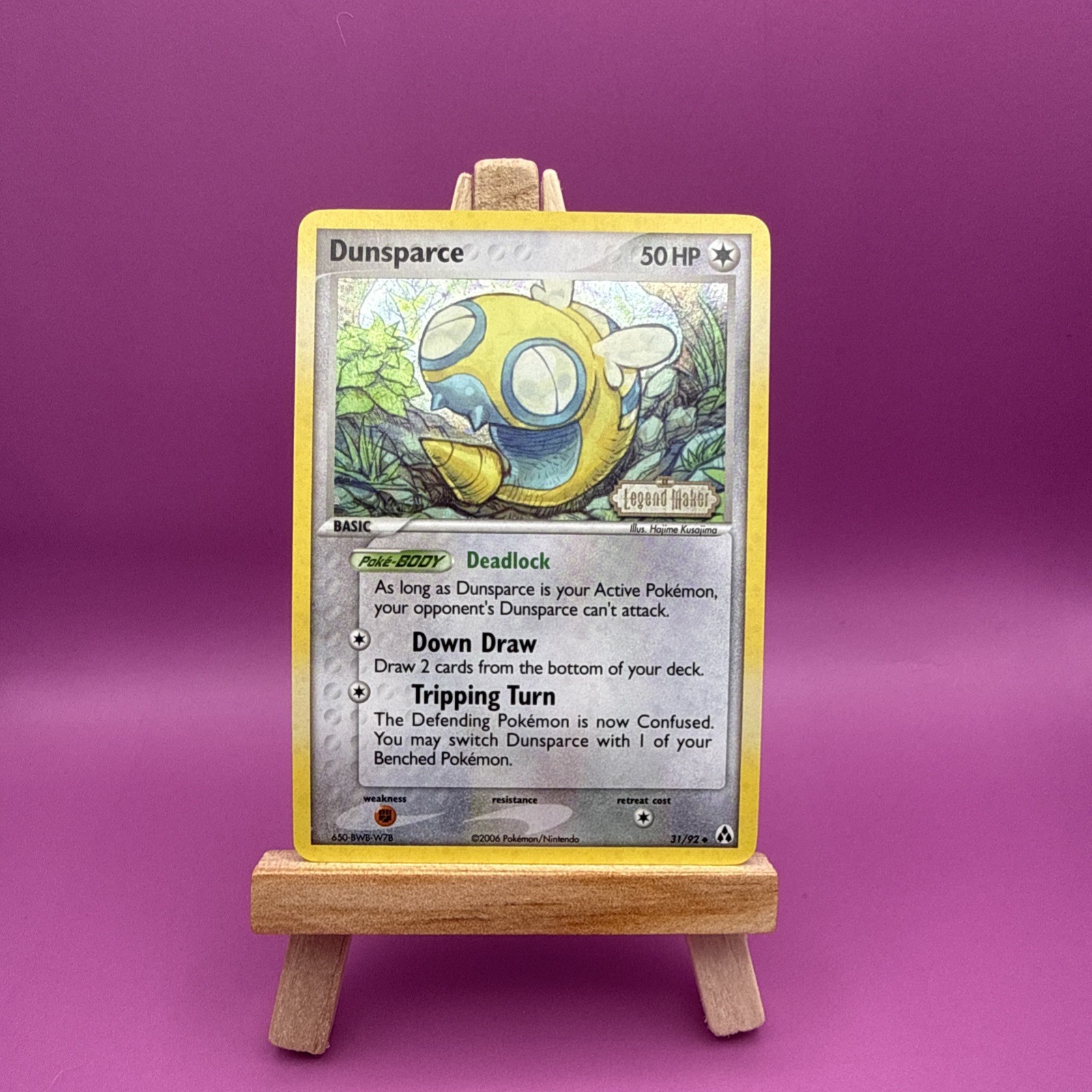 Pokemon EX Legend Maker Dunsparce Reverse Holo #31/92 Near Mint