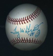 Tug McGraw Autographed Signed ONL Baseball JSA COA *AB236