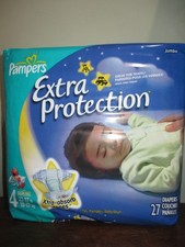1 pack of 27 Pampers ELMO EXTRA PROTECTION Diapers, Size 4 Unopened 2008