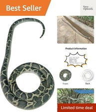 53" Rubber Snake Realistic Fake Snakes Prank Toy to Keep Birds Away Scare Lar...