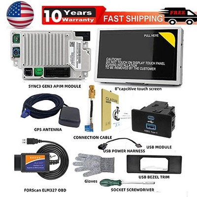 Latest SYNC 2 to SYNC 3 v3.4 Upgrade Carplay Fit for Ford Sync3 NA224 APIM GPS