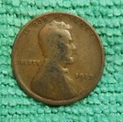 1913 Lincoln Wheat Small Cent Brown Circulated US One Cent Coin