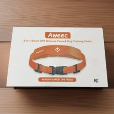 Aweec GPS Electric Dog Fence with Free App, Wireless Fence System Orange
