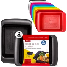 Rapid Ramen Cooker - Microwave Ramen in 3 Minutes - BPA Free and Dishwasher S...