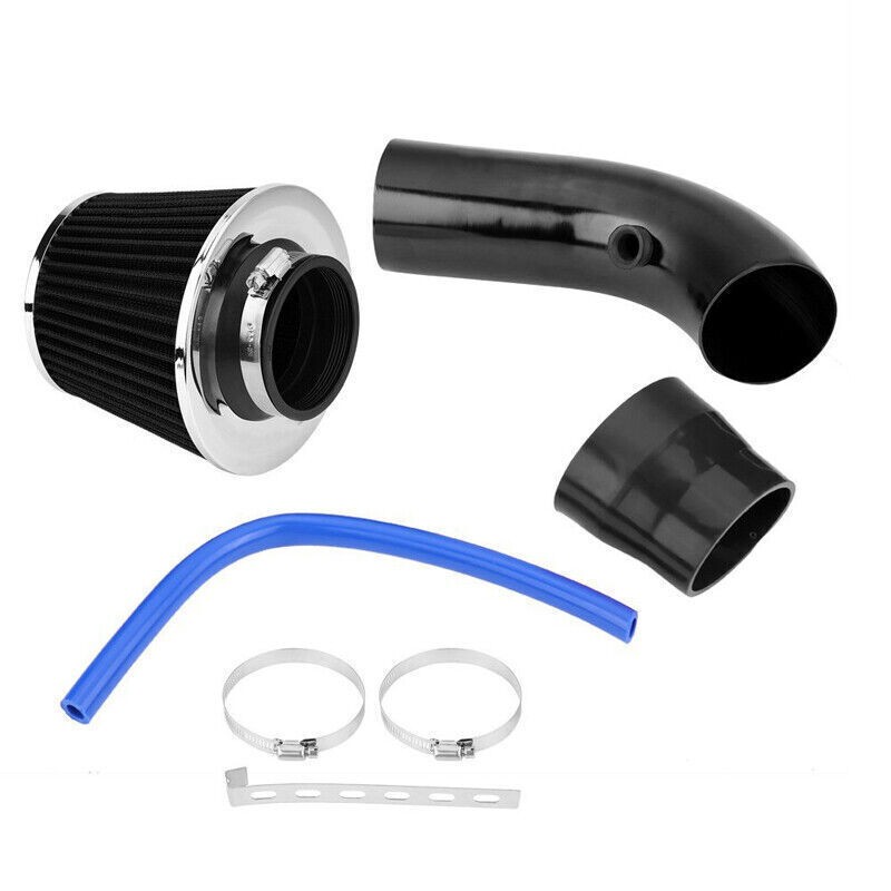 3IN 76mm Car Cold Air Intake Filter Induction Kit Pipe Power Flow Hose ...