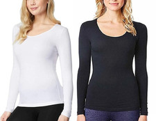 OPEN BOX 32 Degrees Heat Women's 2 Pack Thermal Base Layer Top Size M 45 C907