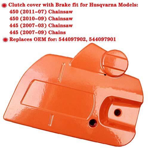 Kit Combinato Freno Catena Laterale E Coperchio Frizione, Pezzi Di Ricambio Per Motosega Hus Husqvarna 445 450 83332159 - Foto 3