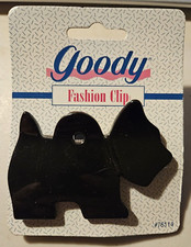 Goody Vintage Fashion Hair Clip Scottie Dog New Black NOS 1995