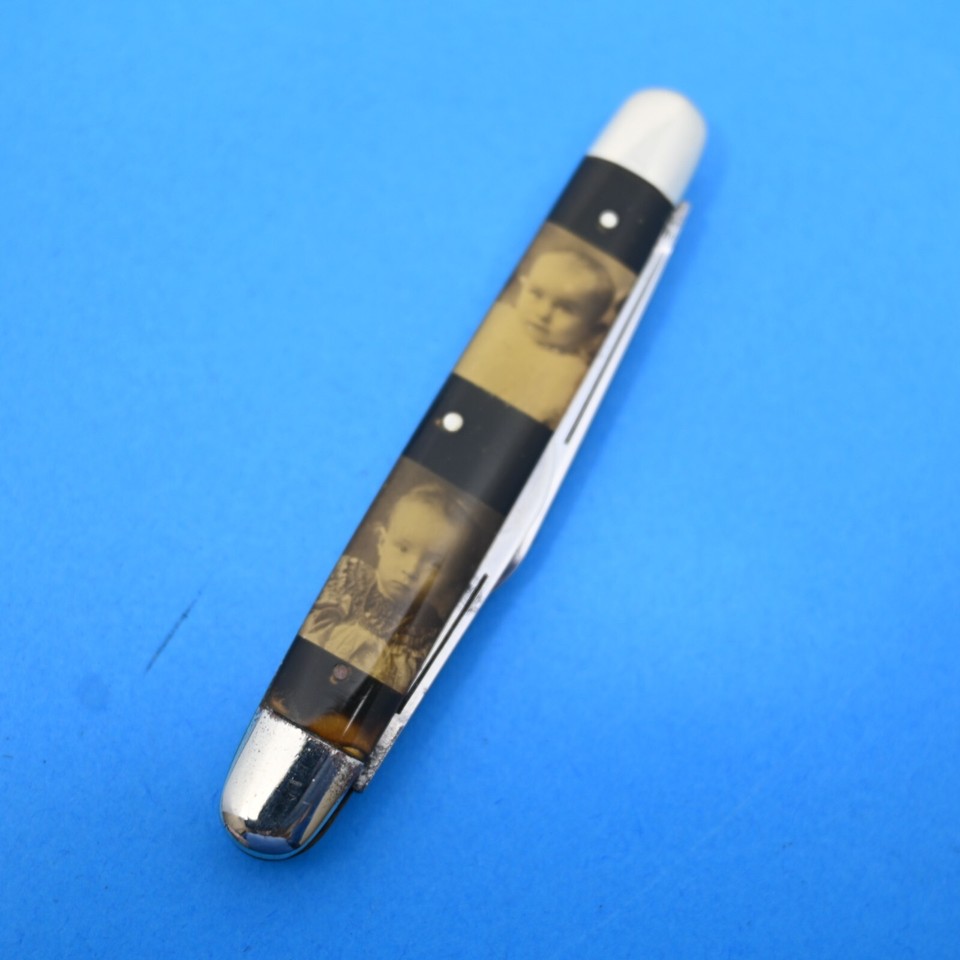 NOVELTY CUTLERY CO. EQUAL END SENATOR, BEAUTIFUL "BABY FACE" PICTURE