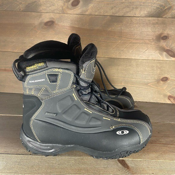 Scarpe da trekking invernali Salomon taglia 7 5 nere impermeabili sottili