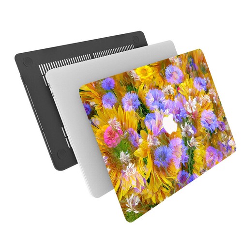 Watercolor Abstract Flowers Case For Macbook M4 Air 13 15 Pro 14 16 12 11 inch - Picture 5 of 14