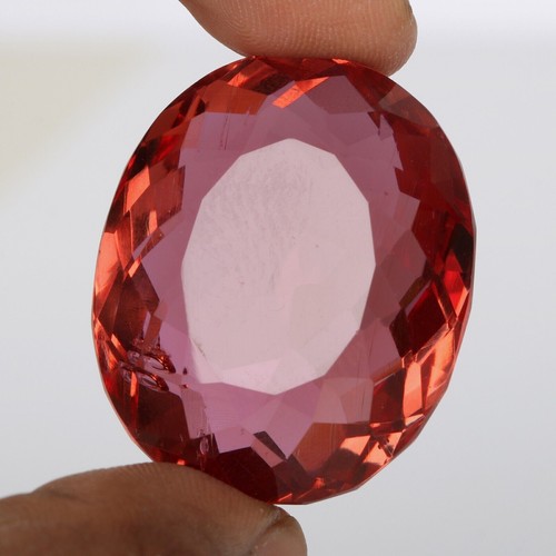77.75CT Color Change Alexandrite Oval Cut Loose Gemstone Women For Necklace - Picture 2 of 7