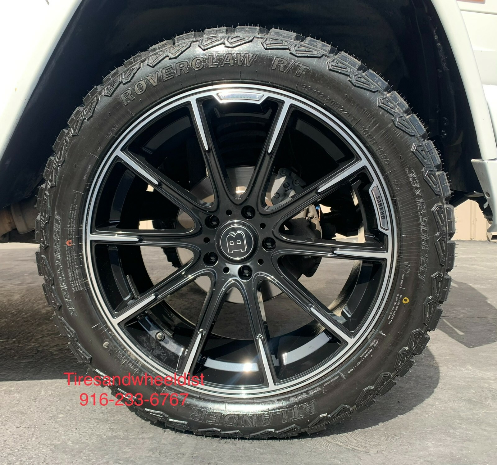 22" Wheels fit Mercedes G55 GWagon Brabus Style 33'' RT Tires G550 G500 G63 New