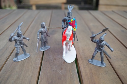 Gros Lot Soldats Chevaliers Moyen Âge – Mix De Marques, Figurines Anciennes