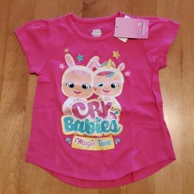 Toddler Girls CRY BABIES Magic Tears T-Shirt Size 2T 3T Hot