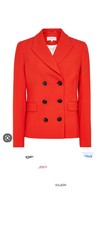 Reiss Izzy Red Fit Blazer, Size 6 (fits Size 8), Brand New With Tags