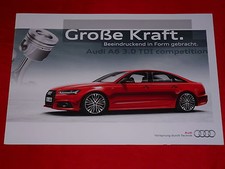 AUDI A6 C7 3.0 TDI "Competition" Sondermodell Prospekt Brochure Depliant 2014