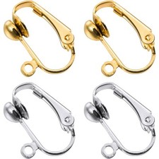 36 Pcs Earring Clip Backs Clip On Earring Converter Earring Finding Dangle Clips