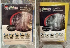 Saphirose Hooded Poncho Rain Coat Set Disposable Waterproof Camping