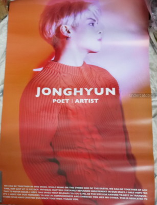 SHINee Jong Hyun Poet Artist Official Promo Poster (JongHyun) | eBay