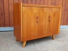 Sideboard Nussbaum Schuhschrank Vintage Kommode 60er Retro Nussbaum Anrichte 60s