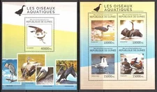 STA663 Guinea 2014 MNH 2 Sheets High CV Water Birds Duck