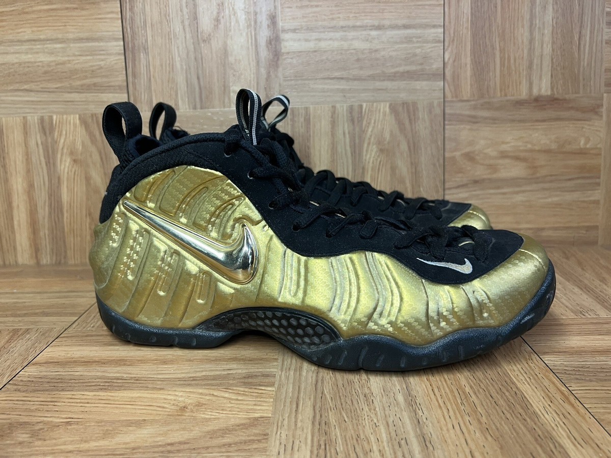 nike foamposite pro metallic gold