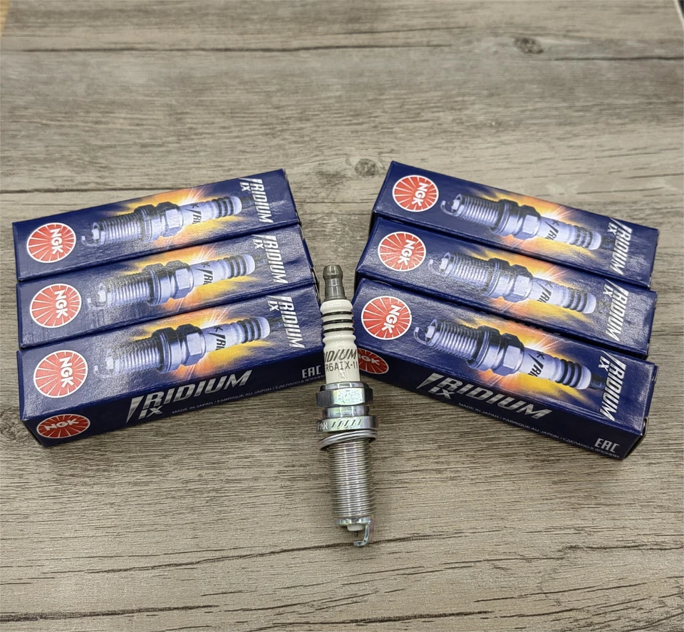 6 piezas LFR6AIX-11 6619 IRIDIUM IX resistencia bujía para NGK Lexus Mercedes-Benz Foto 2 de 2
