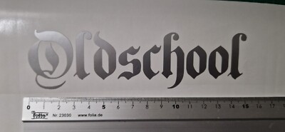 2x Oldschool Sticker Altdeutsch Aufkleber Tuning Oldtimer Classics Styling NEU 