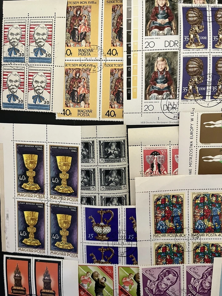 Europe - HUNGARY, POLAND, GDR - Collection of 50+ different Blocks - USED - Image 2 of 4