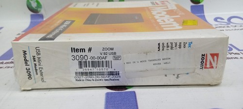 Zoom 3090-00-00AF USB Mini External Modem 56K V.92/V.90 For Wind XP ME 2000 98SE - Picture 6 of 15
