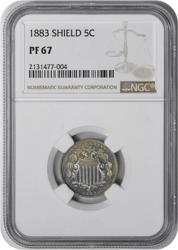 1883 Shield Nickel PR67 NGC