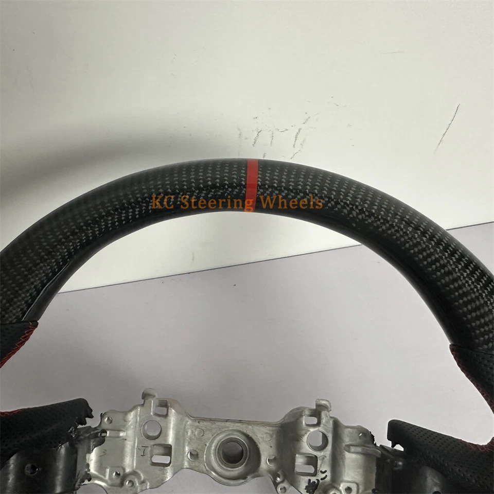 Repuesto volante fibra carbono cuero negro para LEXUS GS 2016-2019 Foto 2 de 4