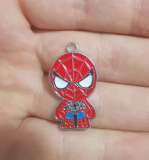 Lote 50 piezas Dijes Colgantes Dijes de Metal Rojo Hombre Araña Vengador Dijes Hágalo Usted Mismo Fabricación de Joyas