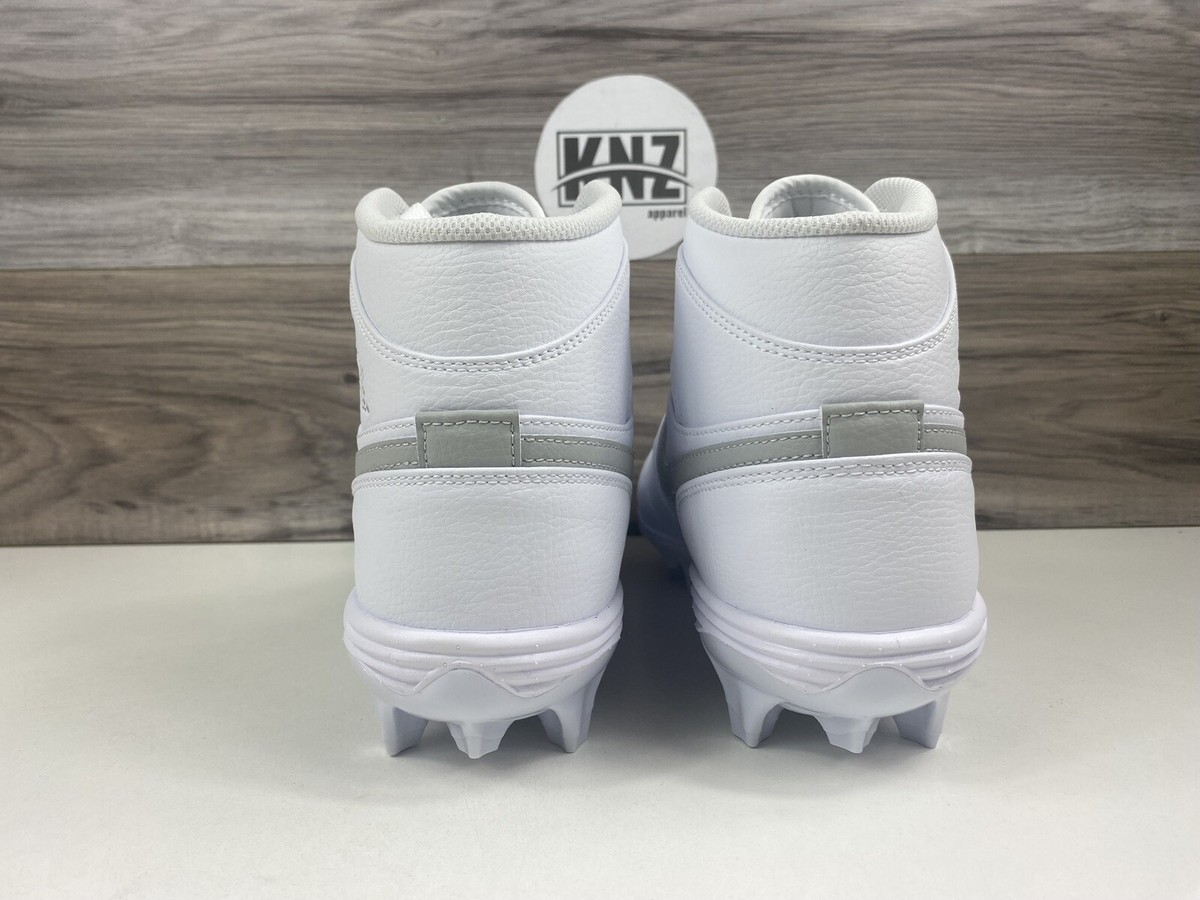 Nike Air Jordan 1 Mid TD White Grey Fog FJ6805 101 Football 