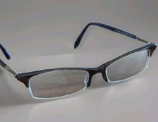 Neostyle City Scape 620 Brown Tortoise Blue Semi Rim Glasses Frames Italy Made