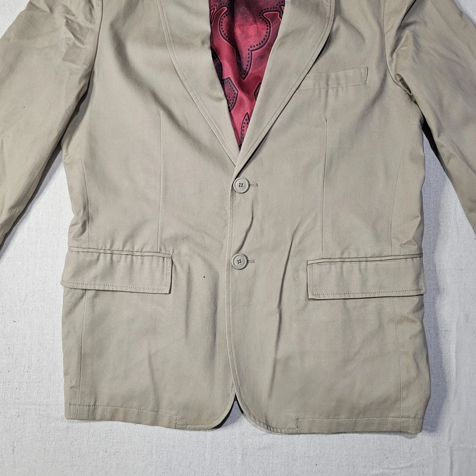 Chaqueta De Colección Y2K XTREME COUTURE Hombres Caqui Blazer Abrigo Deportivo Talla Mediana 40-42 Foto 4 de 4