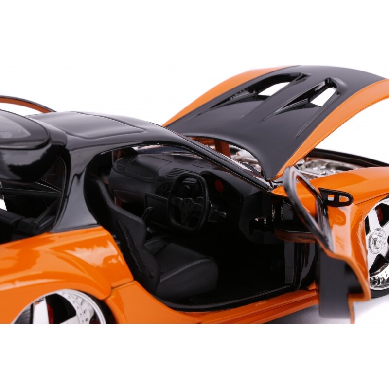 ミニカー JADATOYS FAST&FURIOUS HAN'S MAZDA RX-7 Jada Toys Fast & Furious Hans' Mazda RX-7 1:24 Diecast Model