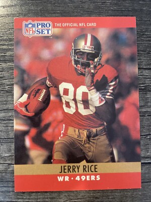 1990 NFL PRO SET JERRY RICE CARD #295 San Francisco 49ers HOF NM | eBay