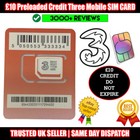 10 £ KREDYT Trzy doładowane karty SIM sieci w Wielkiej Brytanii - PAY AS YOU GO - BEZ UMOWY