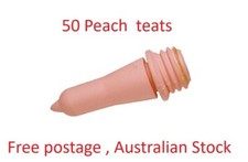 50 Replacement  Peach teats to fit many brands
