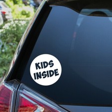 Kids Inside Car Sticker Funny Novelty On Board Child Baby Safety Warning Sign