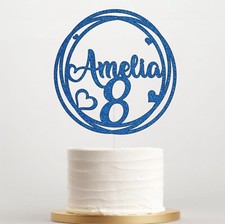 Personalised Cake Topper, Any Name Age, Birthday Cake Decoration 10 20 25 40 50