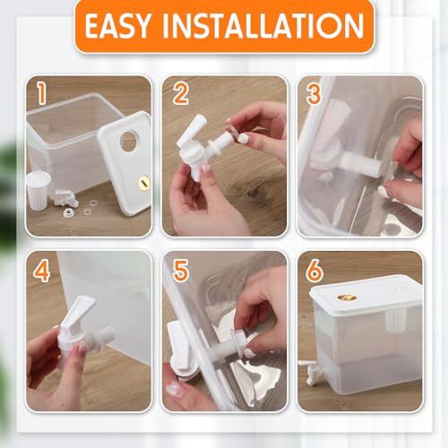 Pack Drink Dispenser for Fridge with Spigot Water Dispenser Leak 2.5 Gallon 2 - Picture 6 of 7