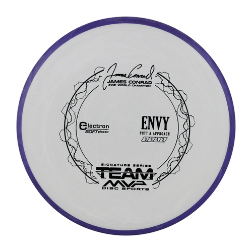 Axiom Disc Golf James Conrad Signature Electron Envy Soft Putter 3/3/0/2 Choose - Picture 134 of 140