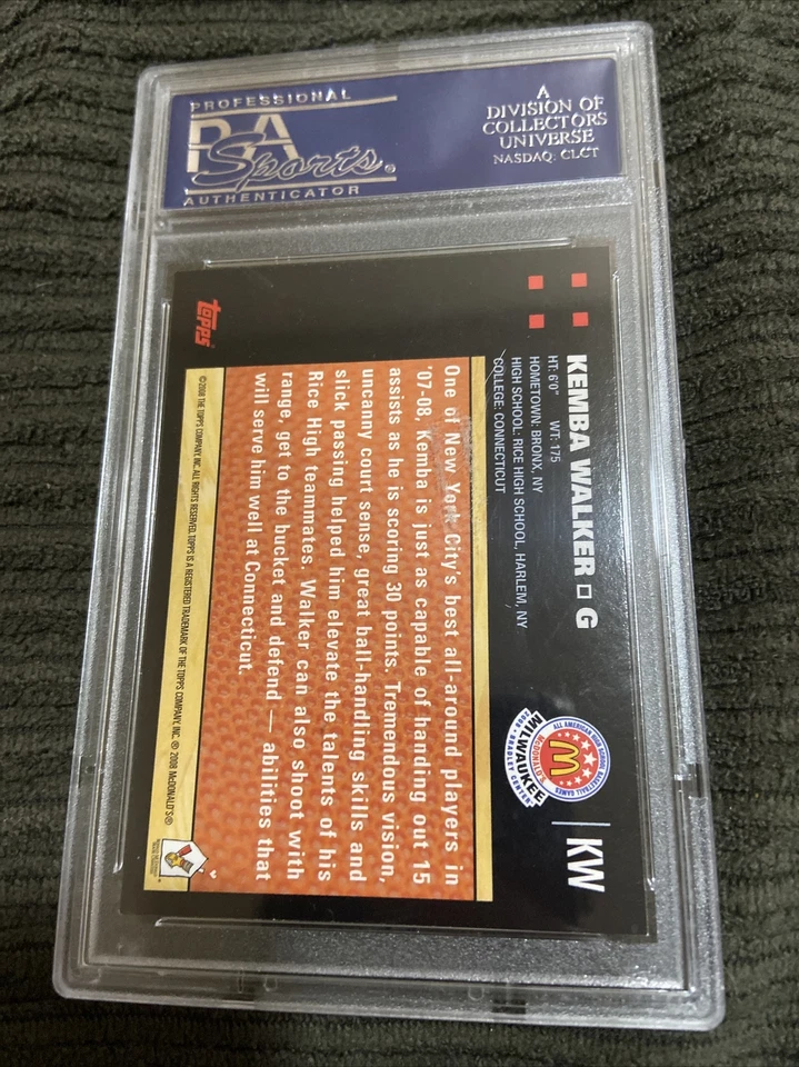 Topps McDonald's All-American Game Action 2008 Kemba Walker #KW PSA 8,5 Foto 2 de 2