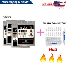 4Pack Sevich Refill Hair Building Fibre Powder 50g Pack Add Ear Wax Romover Tool