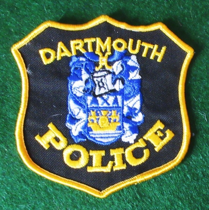 Dartmouth, Nova Scoti Police patch,  old style back & gold with center city seal