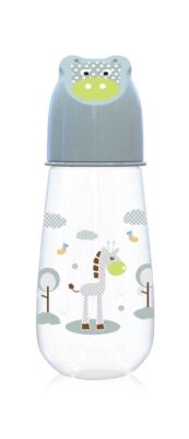 Baby Care Babyflasche 125 ml, Motivdeckel, Silikonsauger der Größe 0+, ab Geburt